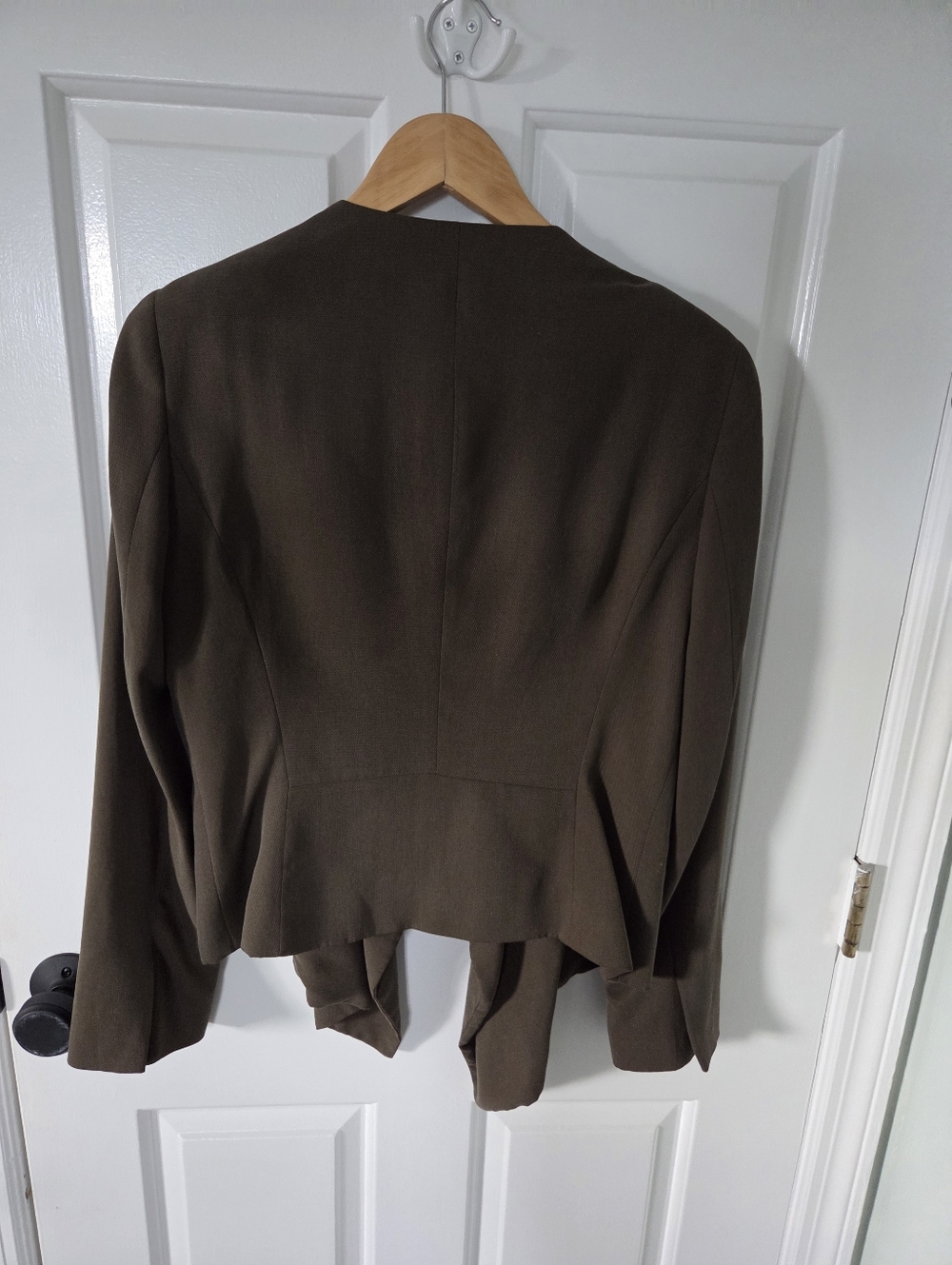 Open Front Blazer | Army Green - Picture 2 of 4